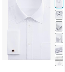 J.VER Men's French Cuff Dress